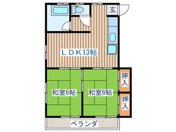 サンアローズ清水沼の物件間取画像